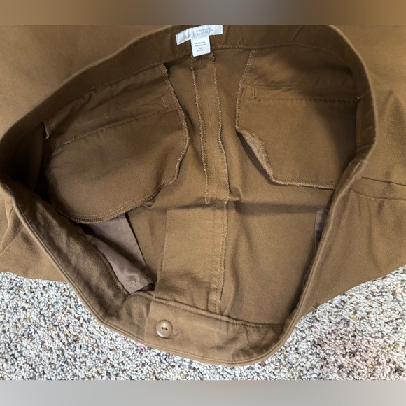 J.JILL Brown Premium BI-STRETCH Cotton Blend Capri Pants Size 14‎ - Picture 10 of 10